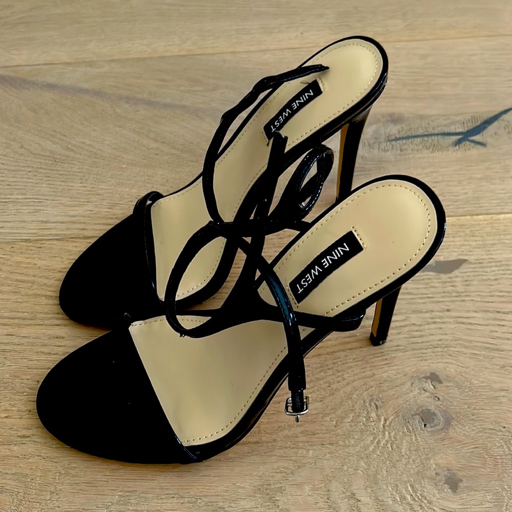 Black Size 7 Nine West Miami heels. Brand new with box